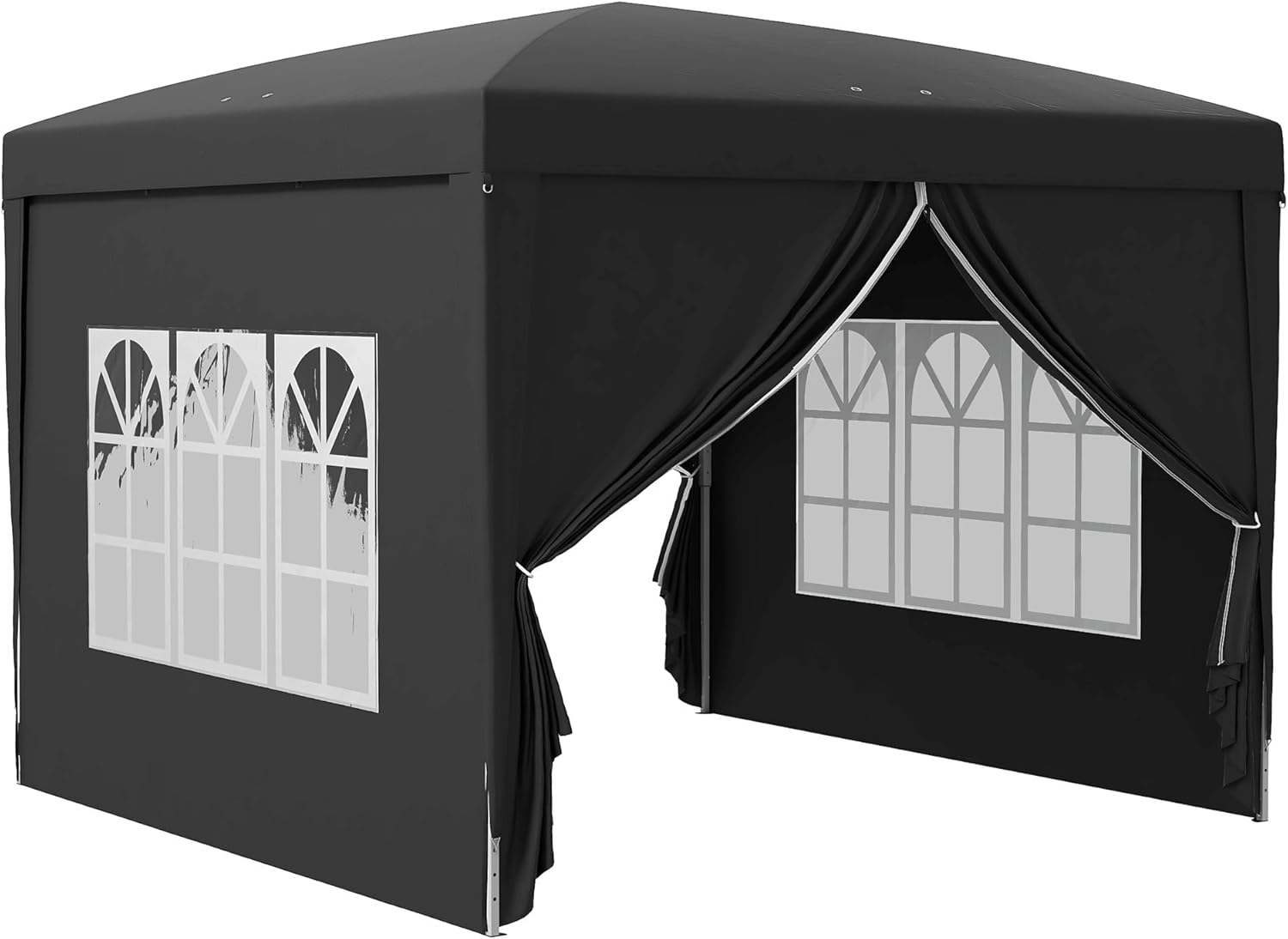 Black gazebo — supplier product photograph