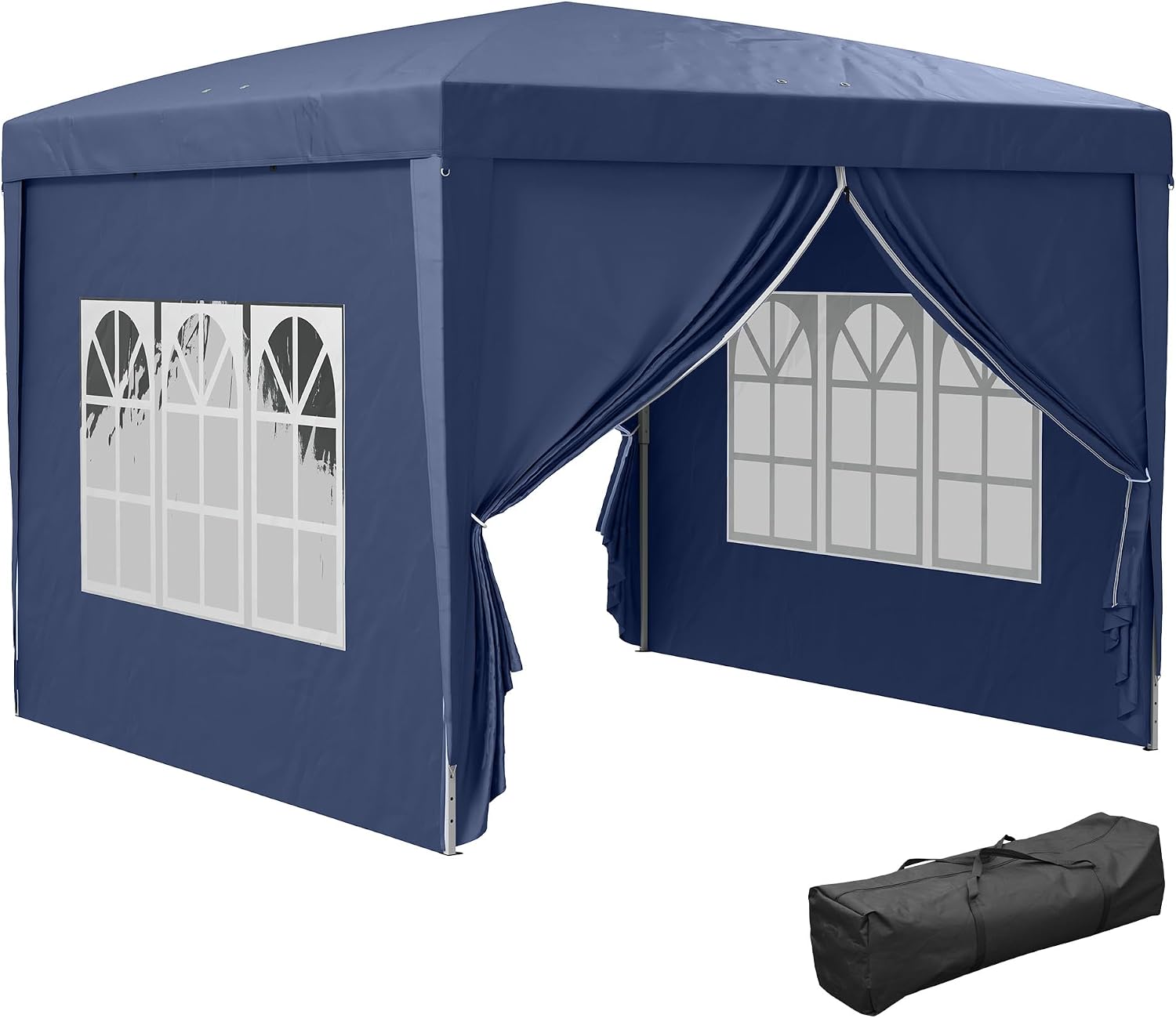Navy gazebo — supplier product photograph